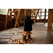 Wooden Story - Holzbauklötze Natur - 54 Teile mit Holzkasten