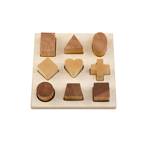 Wooden Story - Steckspielzeug "Natural Shape Puzzle"
