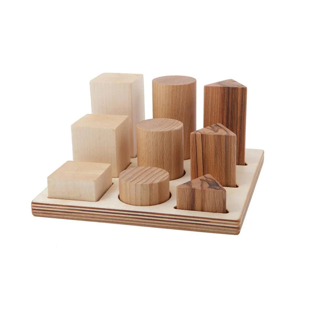 Wooden Story - Steckspielzeug "Natural Shape Sorter Board XL"