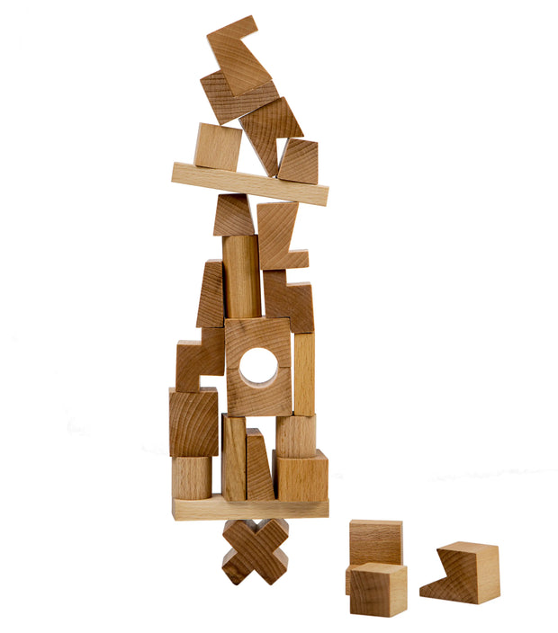Wooden Story - Steckspielzeug Bauklötze Stacking Tower Natural
