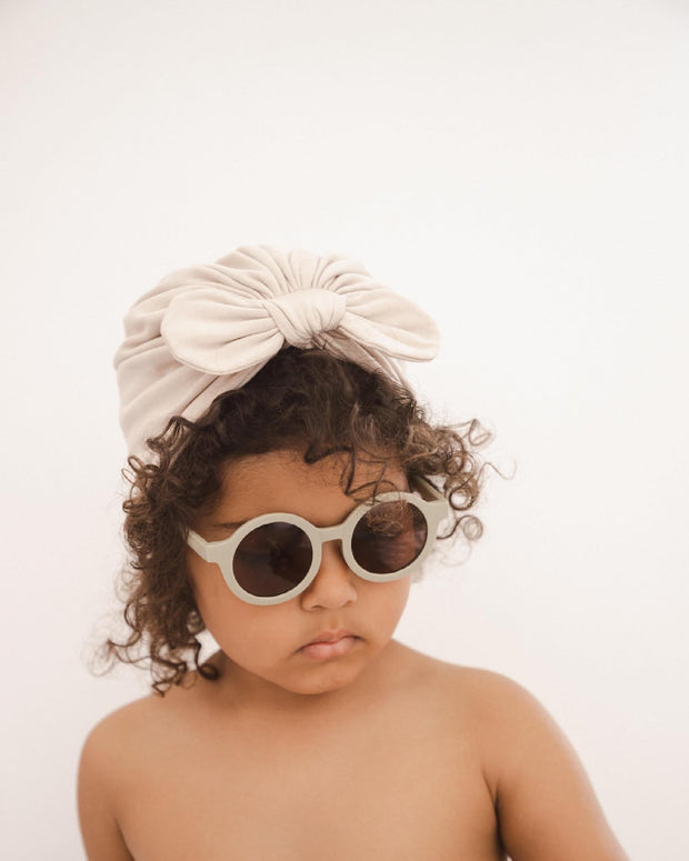 ORGANIC COTTON TURBAN (4 SIZES) - pearl