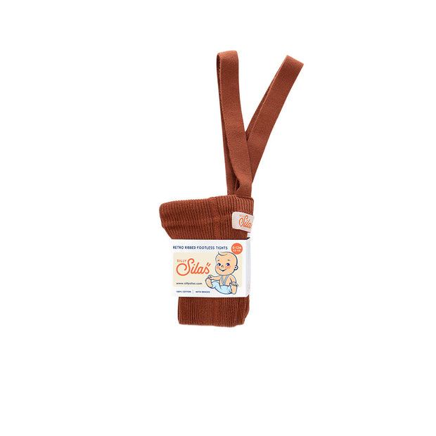 STRUMPFHOSE MIT TRÄGERN OHNE FUSS CINNAMON