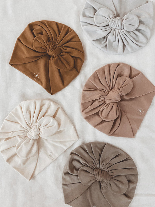 ORGANIC COTTON TURBAN (4 SIZES) - Ivory