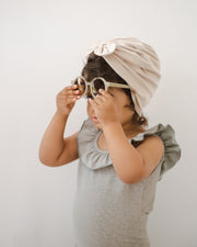 ORGANIC COTTON TURBAN (4 SIZES) - pearl