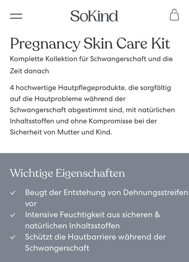 PREGNANCY SKIN CARE KIT