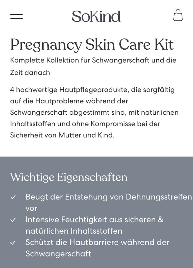 PREGNANCY SKIN CARE KIT