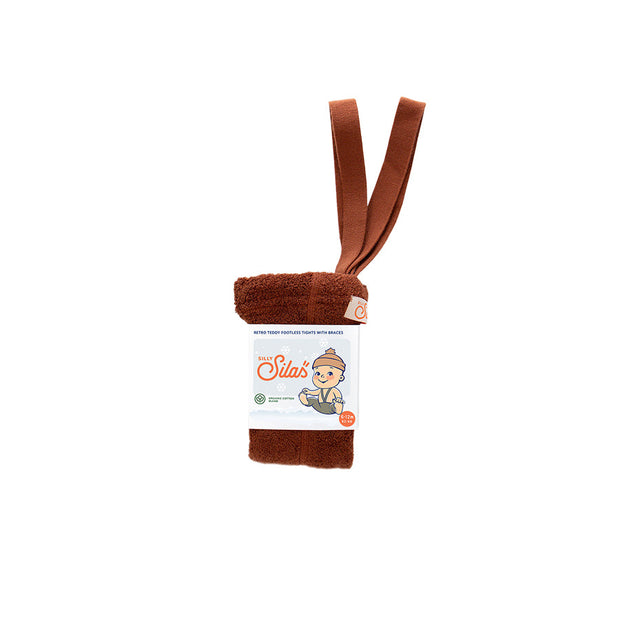 TEDDY-STRUMPFHOSE MIT TRÄGERN OHNE FUSS CINNAMON