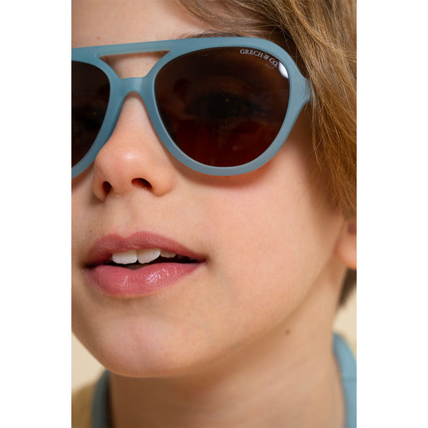 Grech & Co - Polarisierte Sonnenbrille Aviator "Sky Blue"