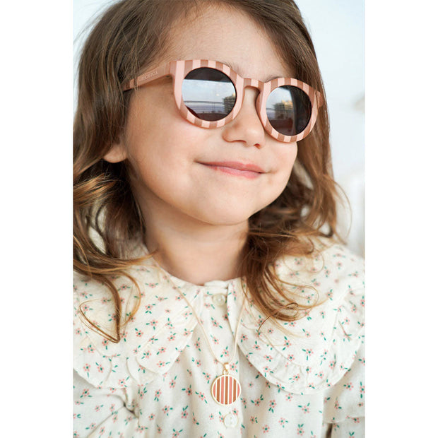 Grech & Co - Polarisierte Sonnenbrille für Kinder "Stripes Sunset & Tierra"