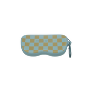 Grech & Co - Sonnenbrillen-Etui "Checks Laguna & Wheat"