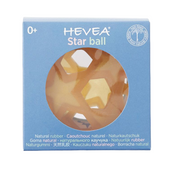 HEVEA - Gummiball "Star Natural" aus Naturkautschuk