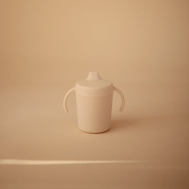 Mushie - Schnabeltasse "Trainer Sippy Cup Ivory"