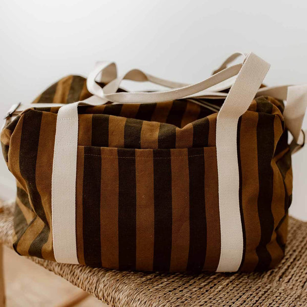 Rose in April - Wickeltasche / Reisetasche / Mom bag "Stripes Cumin"