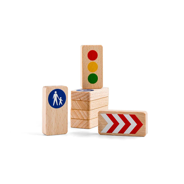 Waytoplay - Verkehrszeichen aus Holz 