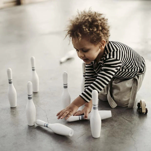 Wooden Story - Bowling Set "Vintage White"