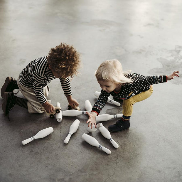 Wooden Story - Bowling Set "Vintage White"