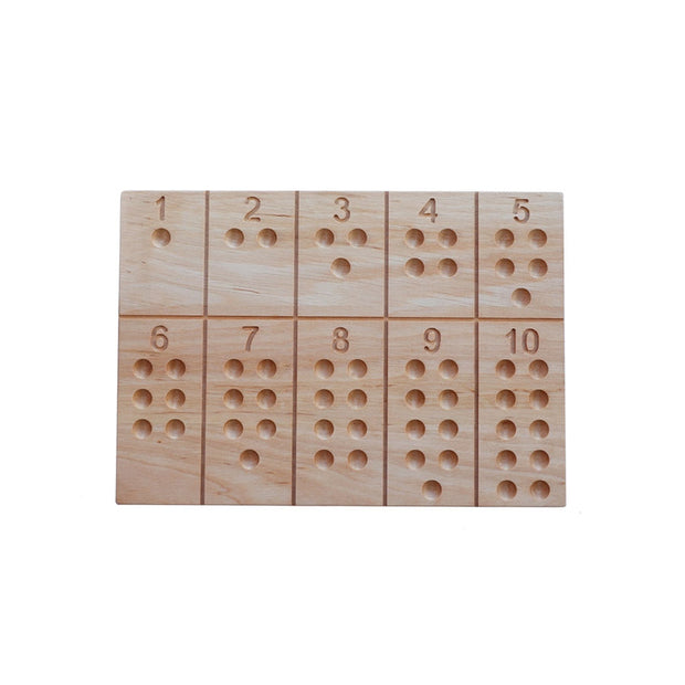 Wooden Story - Montessori Zahlenbrett / Zahlentafel 